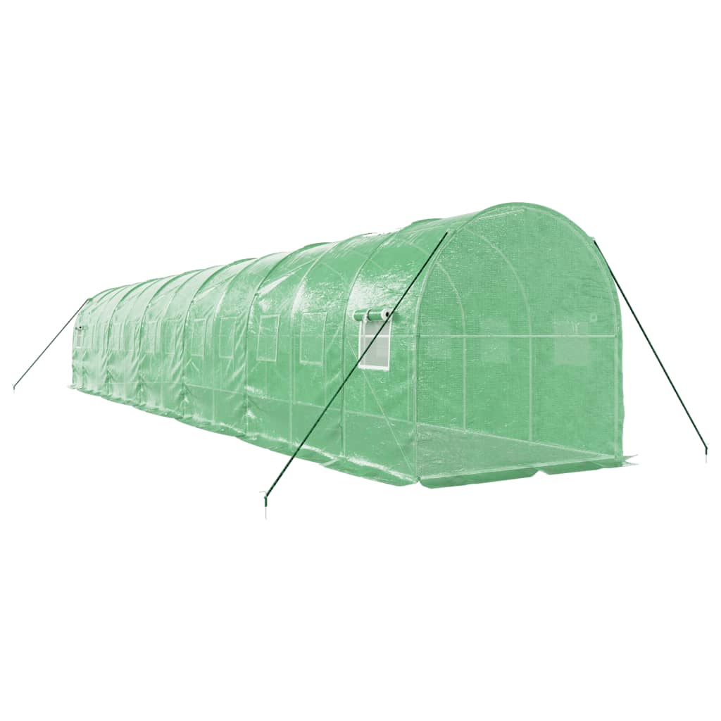 Gewächshaus mit Stahlrahmen Weiß 8 m² 4x2x2 m