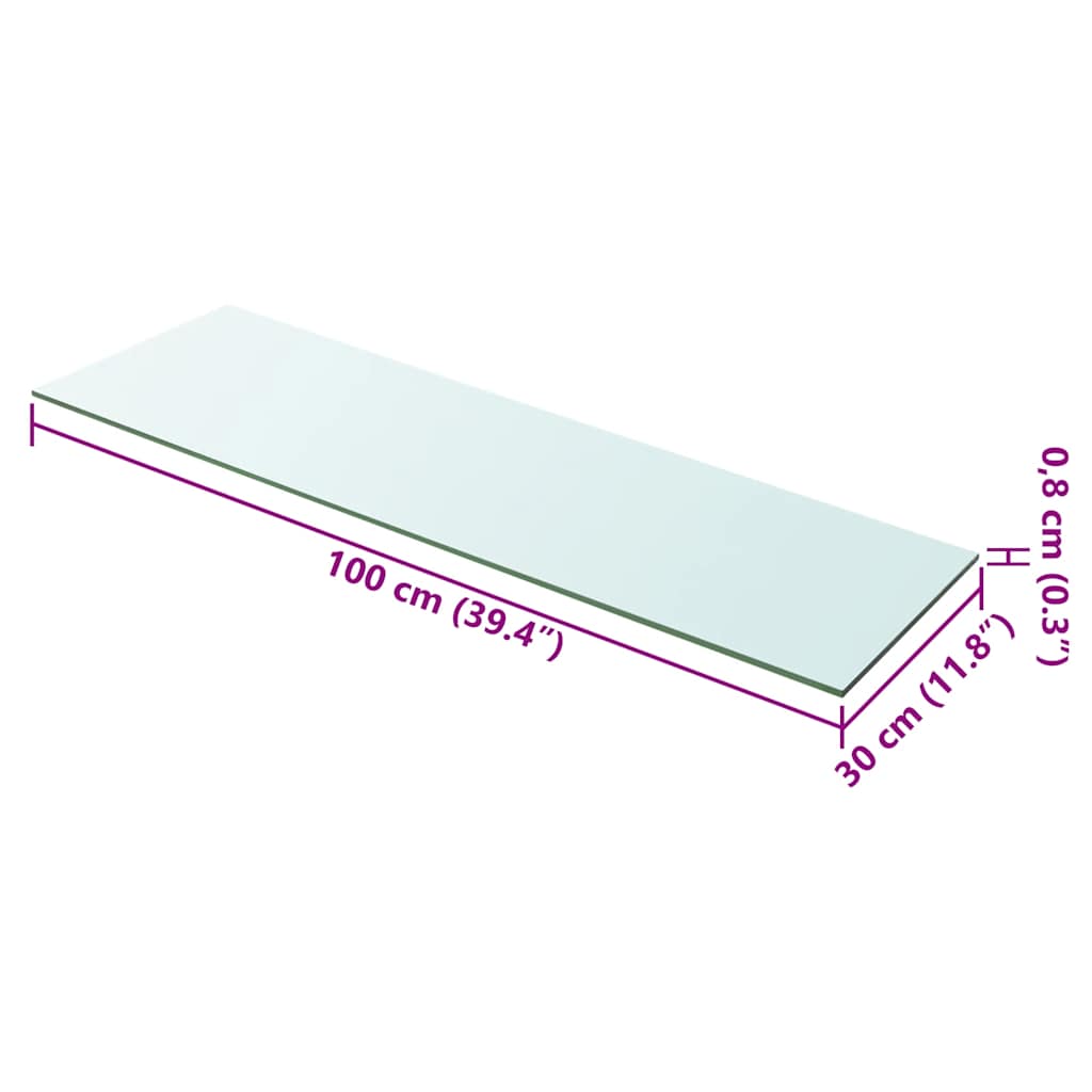 Regalboden Glas Transparent 20x12 cm
