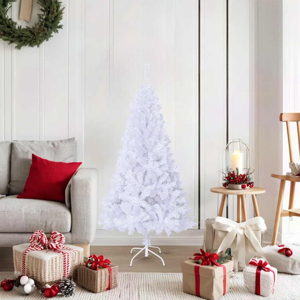 Künstlicher Weihnachtsbaum mit Dicken Zweigen Grün 150 cm PVC