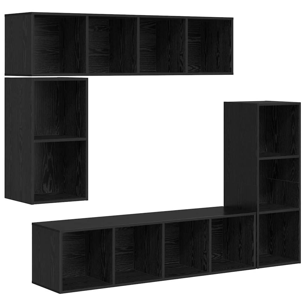 4-tlg. TV-Schrank-Set Weiß Holzwerkstoff