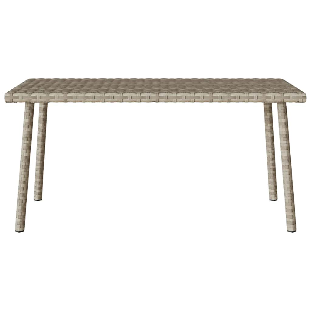 Garten-Couchtisch Rechteckig Schwarz 40x40x37 cm Poly Rattan
