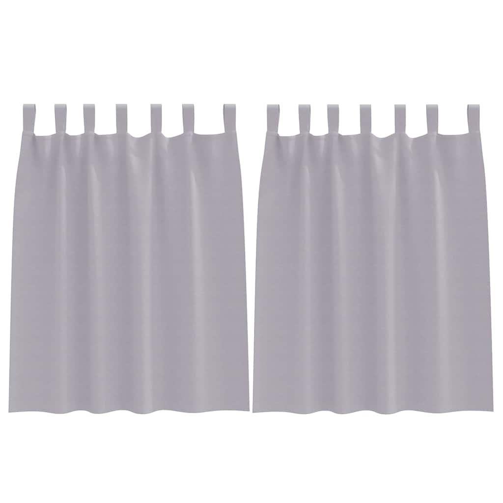 Verdunkelungs-Vorhänge mit Ringen 2 pcs Beige 140 x 140 cm