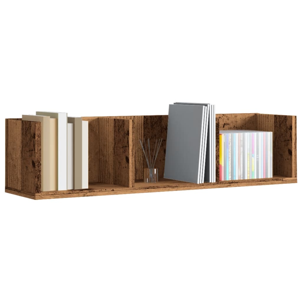CD-Wandregal Weiß 75x18x18 cm Holzwerkstoff