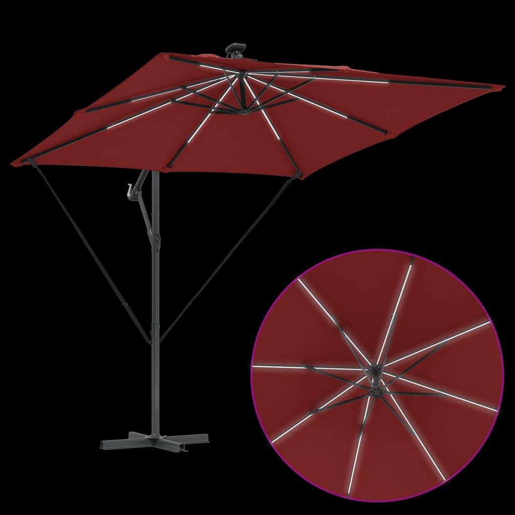 Sonnenschirm Sand 249 x 249 x 250 cm Polyester und Aluminium