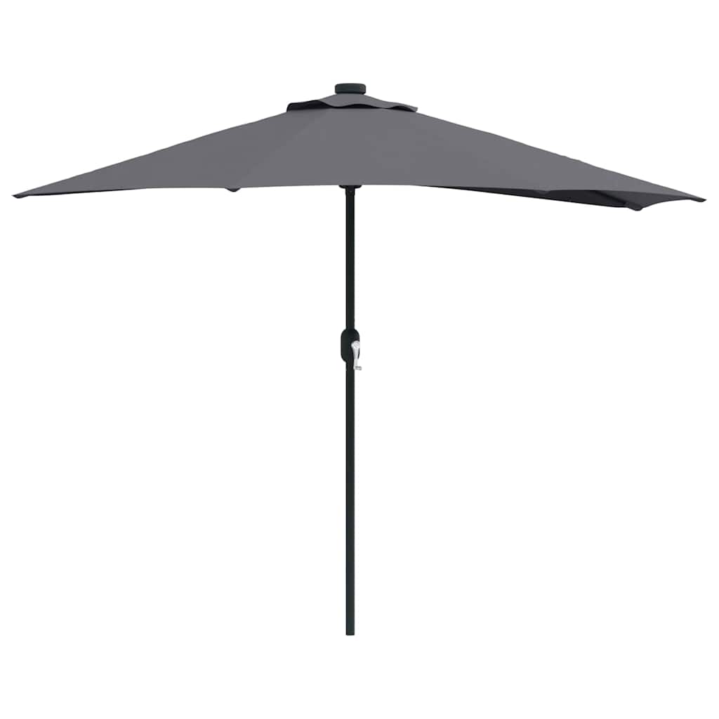 Garten-Sonnenschirm Sand 294 x 150 x 224 cm Polyester und Stahl