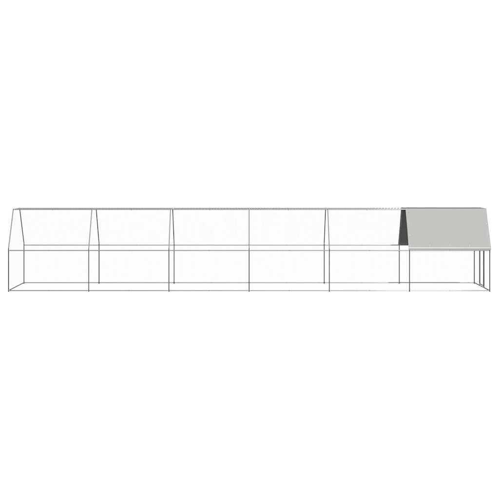 Outdoor-Hühnerkäfig 2x2x2 m Verzinkter Stahl