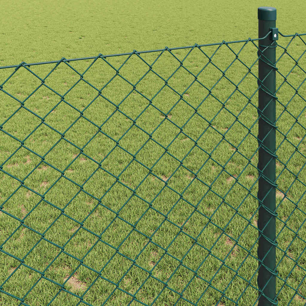 Maschendrahtzaun Verzinkter Stahl 15x1 m Silbern