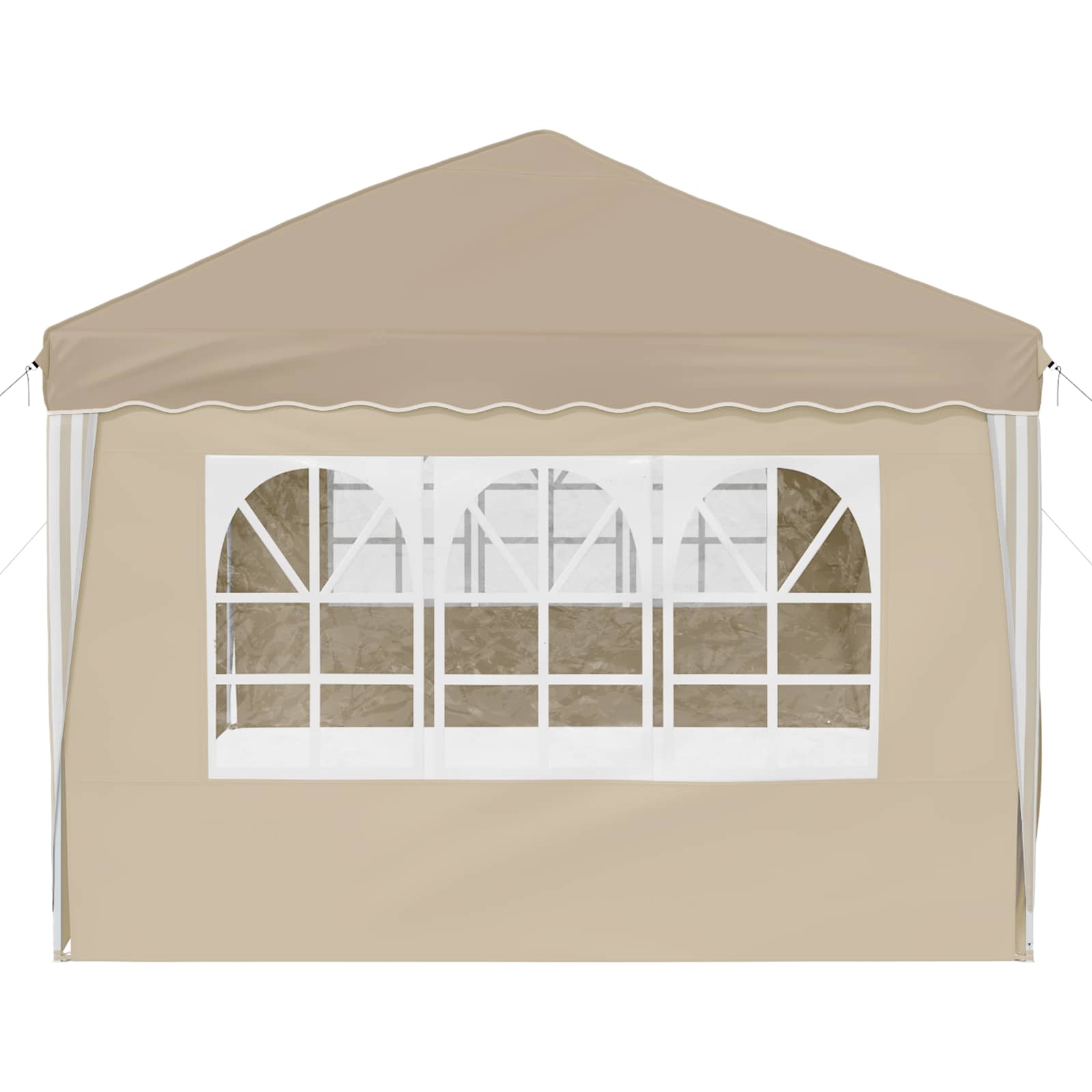 Pop-up Partyzelt 575 x 290 x 245 cm Creme