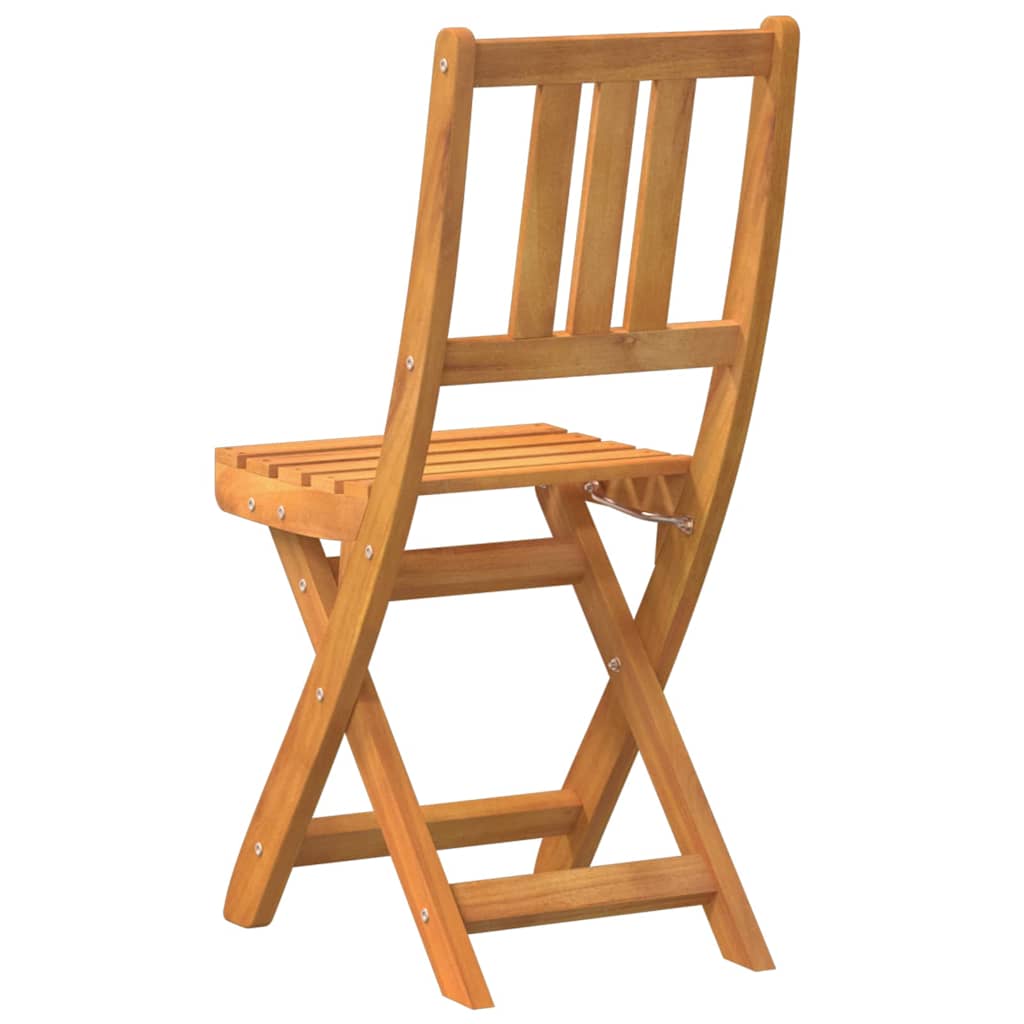 Außen Bistro-Stühle 6 pcs Natur Massivholz Akazie