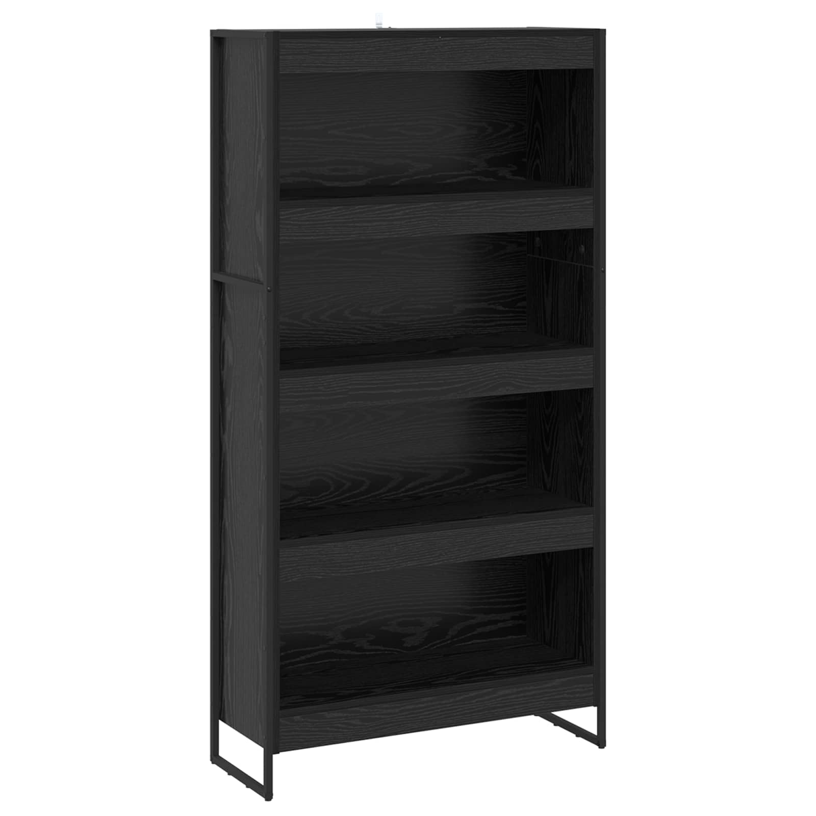 Bücherregal 2 pcs Schwarz Eichen-Optik 60 x 30 x 189,5 cm