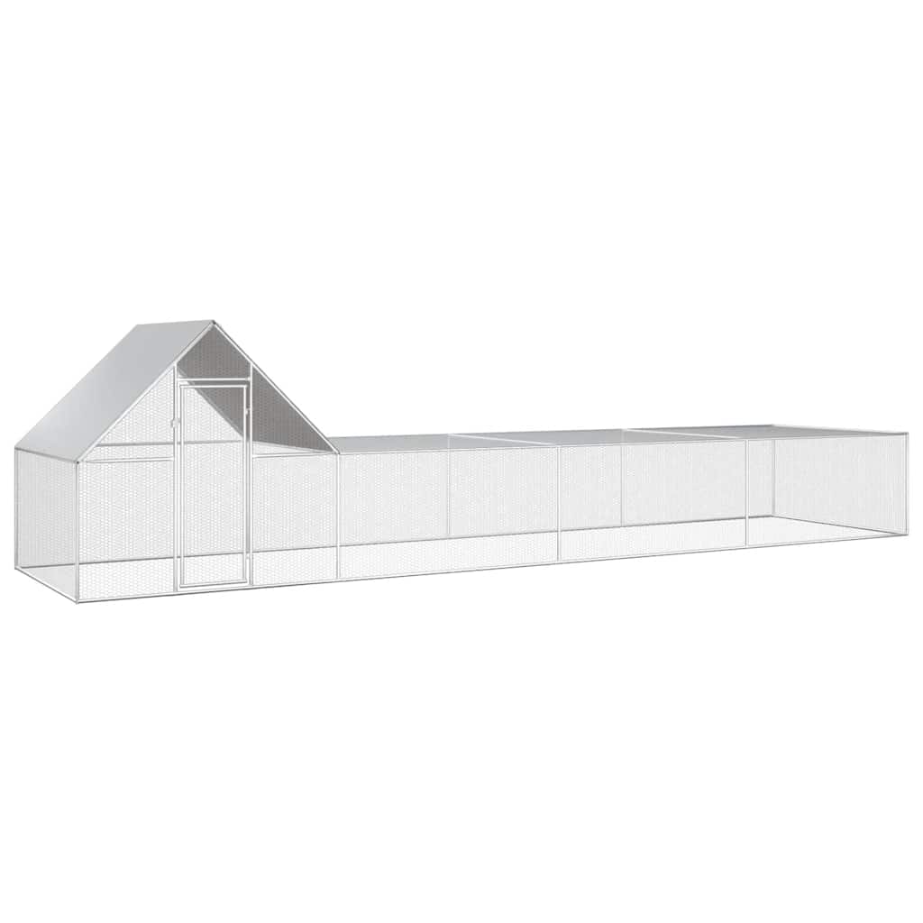 Hühnerstall 2x1x1,5 m Verzinkter Stahl