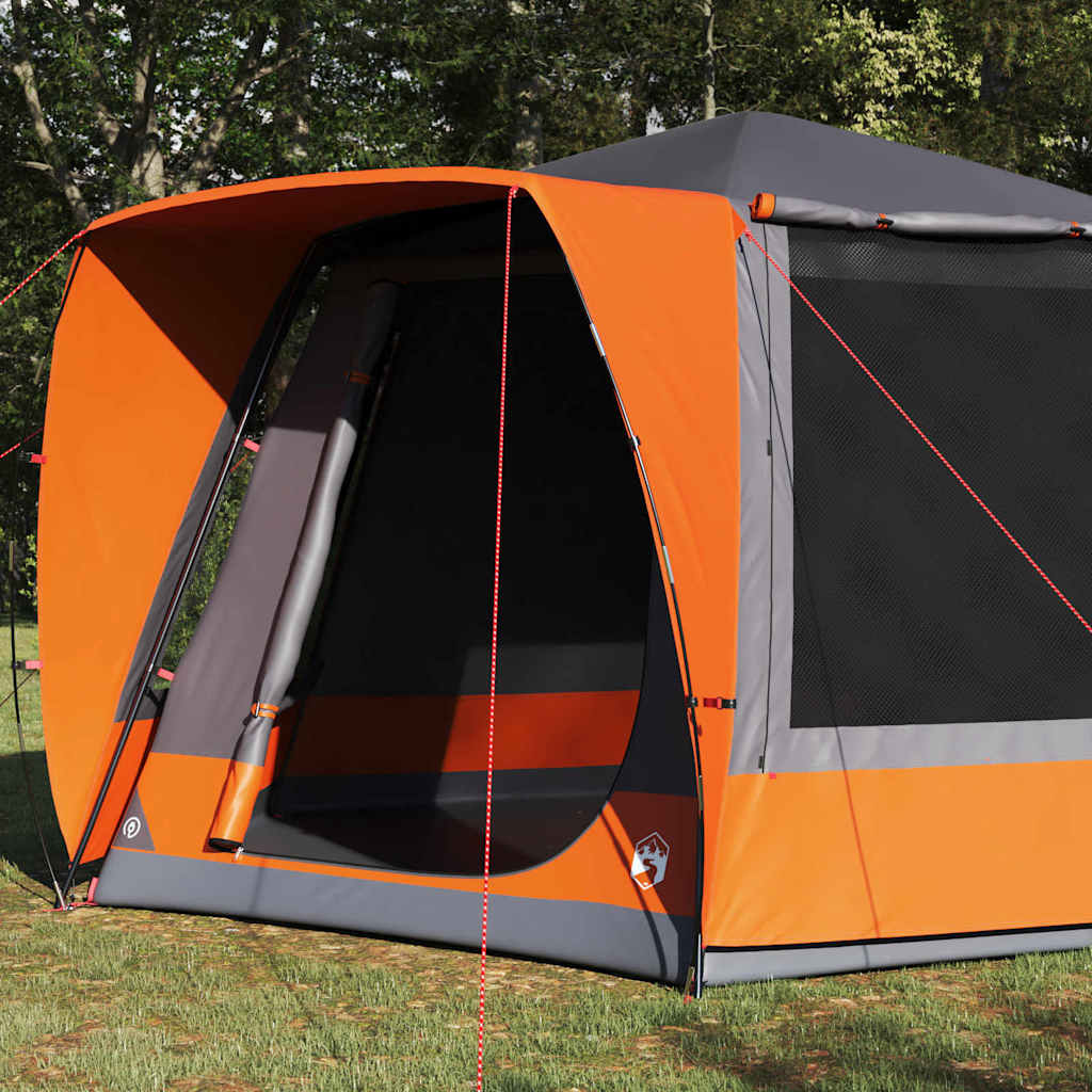 Campingzelt Hütte mit Dach Grün 420 x 420 x 227 cm Polyester