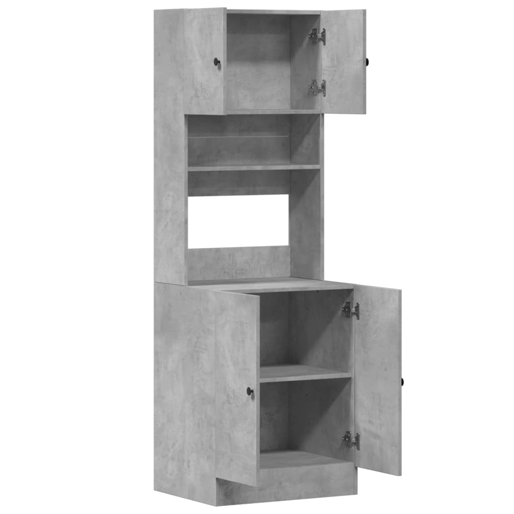Küchenschrank Weiß 60x50x180 cm Holzwerkstoff