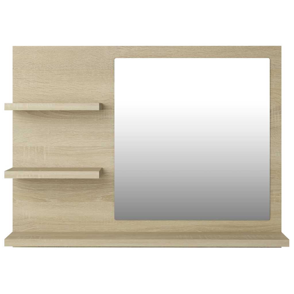 Badspiegel Weiß 60x10,5x45 cm Holzwerkstoff