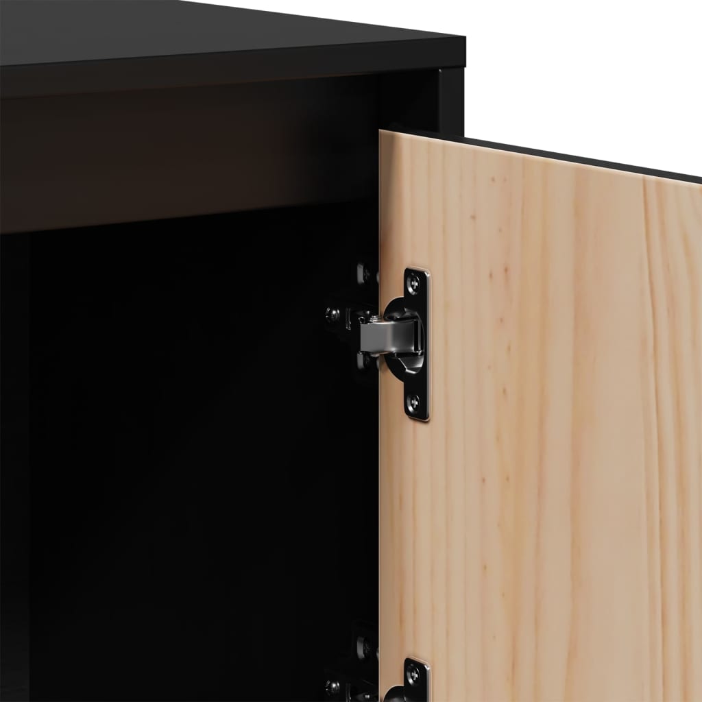 Highboard 110,5x35x117 cm Massivholz Kiefer