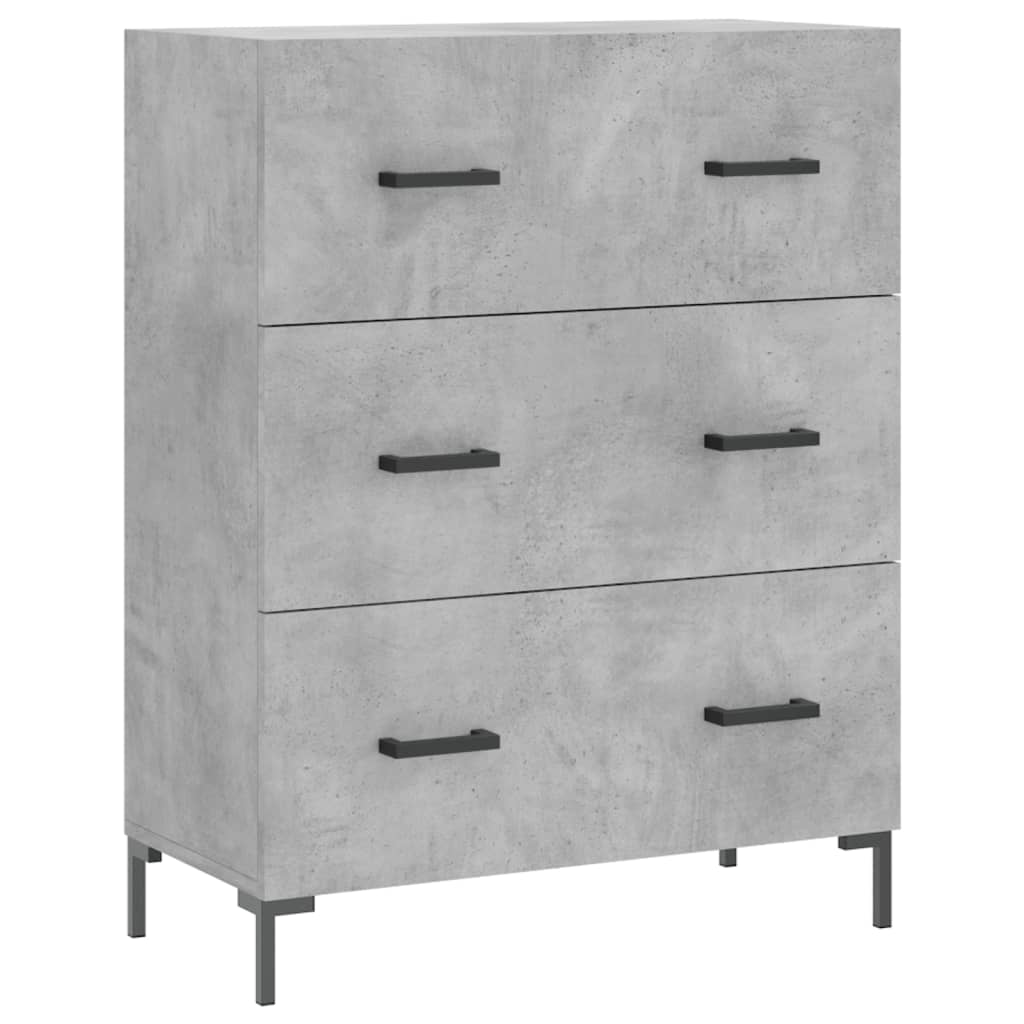 Highboard Hochglanz-Weiß 69,5x34x180 cm Holzwerkstoff