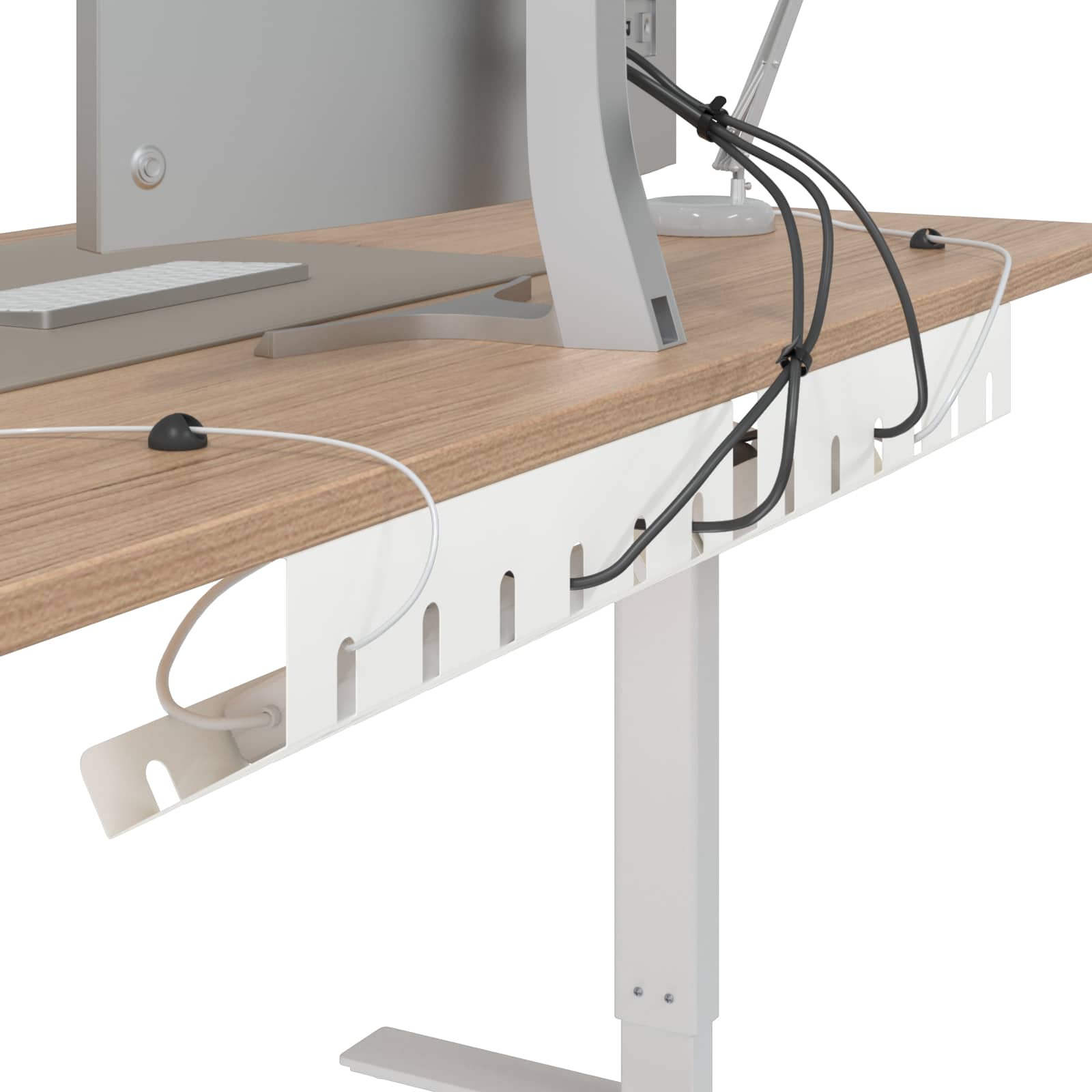 Unter dem Schreibtisch Kabelmanagement Tray 2 Stk. Anthrazit