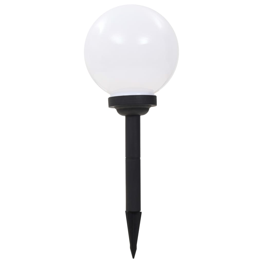 Außen-Solarlampen 4 Stk. LED Kugel 30 cm RGB