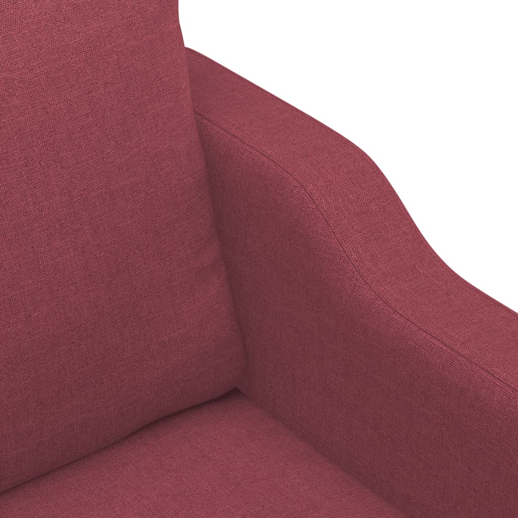 4-tlg. Sofagarnitur mit Kissen Braun Stoff