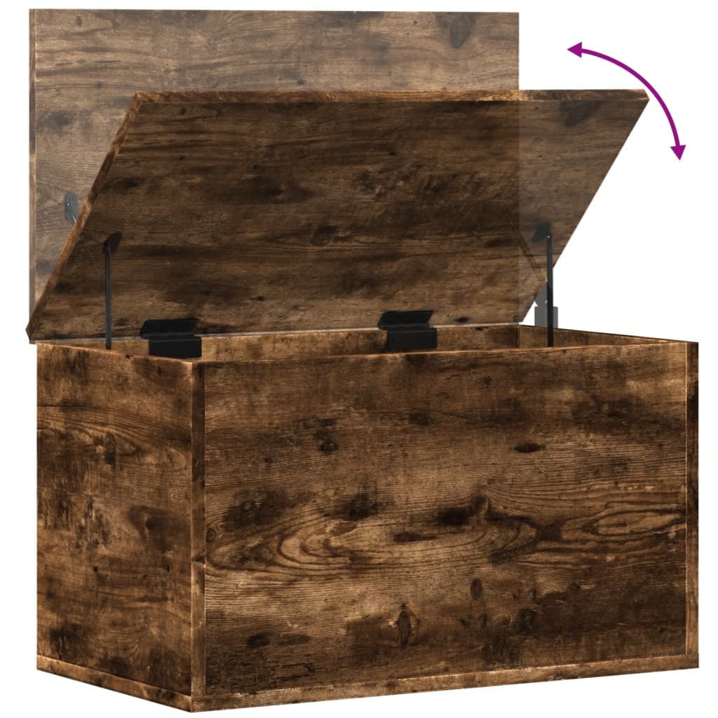Aufbewahrungstruhe Weiß 84x42x46 cm Holzwerkstoff