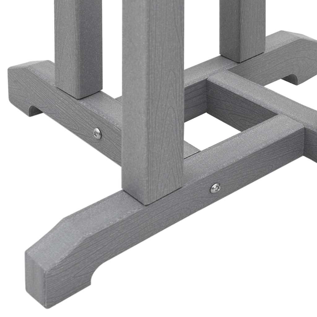 Bartisch Weiß 55 x 55 x 107 cm Polyethylen