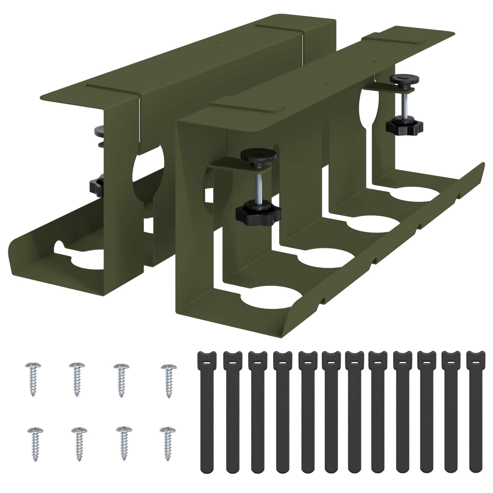 Unter dem Schreibtisch Kabelmanagement Tray 2 Stk. Anthrazit