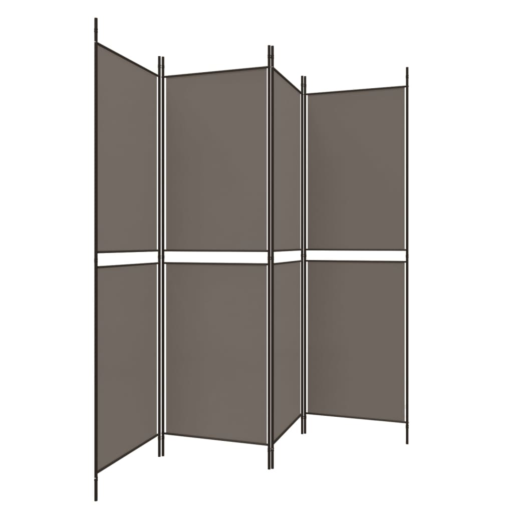 3-teiliger Raumteiler Beige 150 x 180 cm Stoff