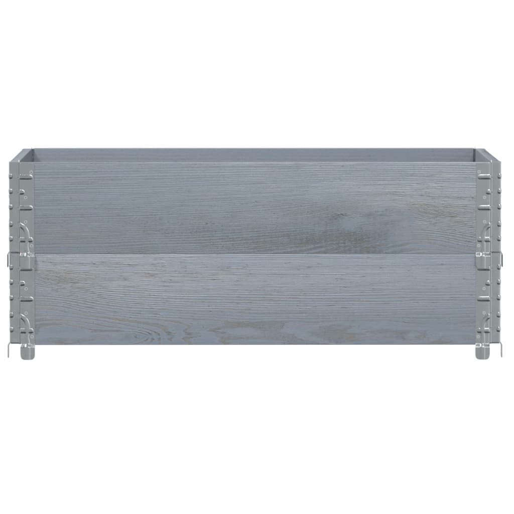 Pflanzkasten Grau 150x100 cm Massivholz Kiefer