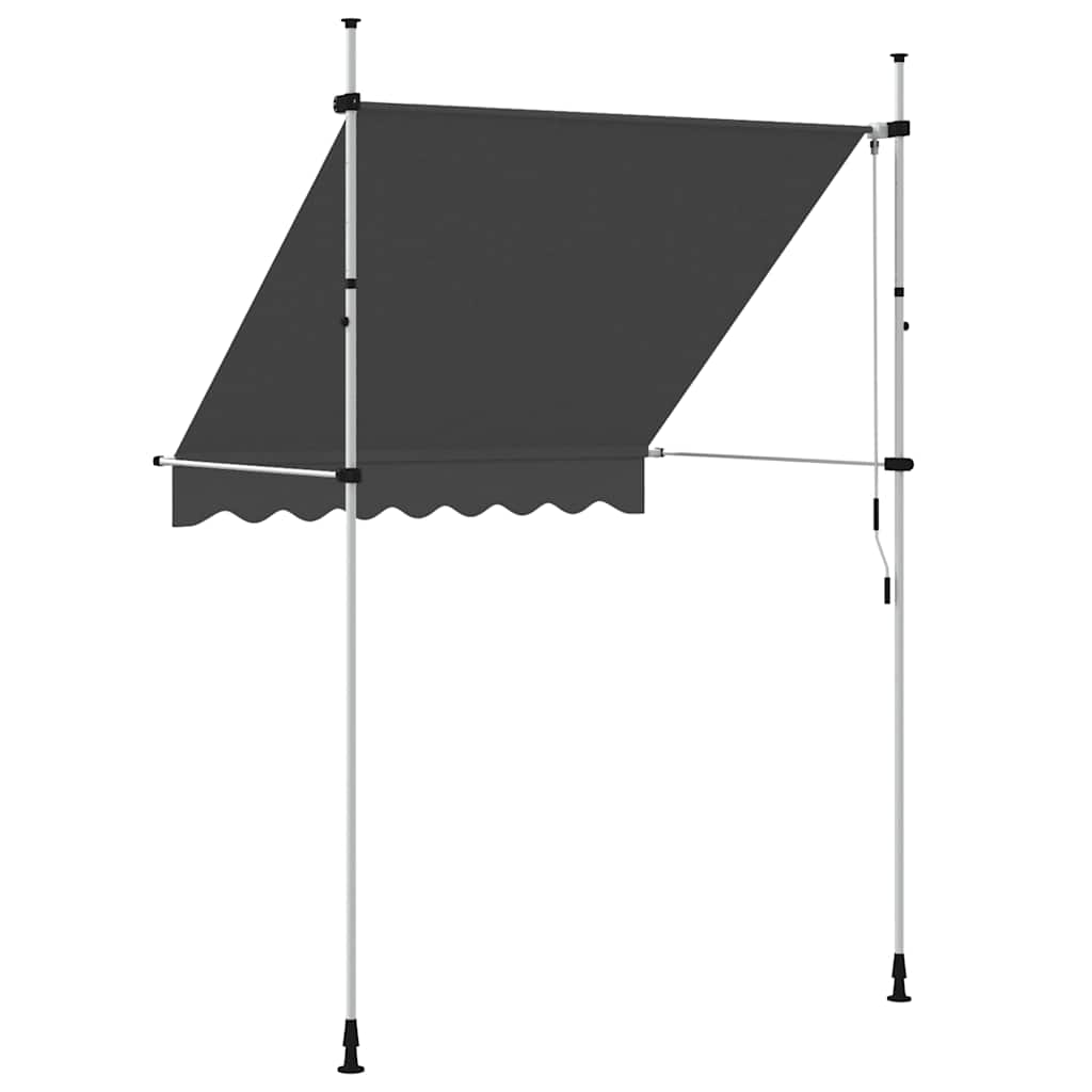 Einziehbare Markise Handbetrieben 150 cm Anthrazit