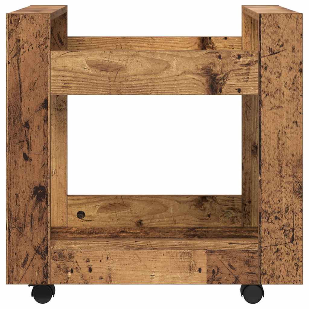 Bürowagen Weiß 60x45x60 cm Holzwerkstoff