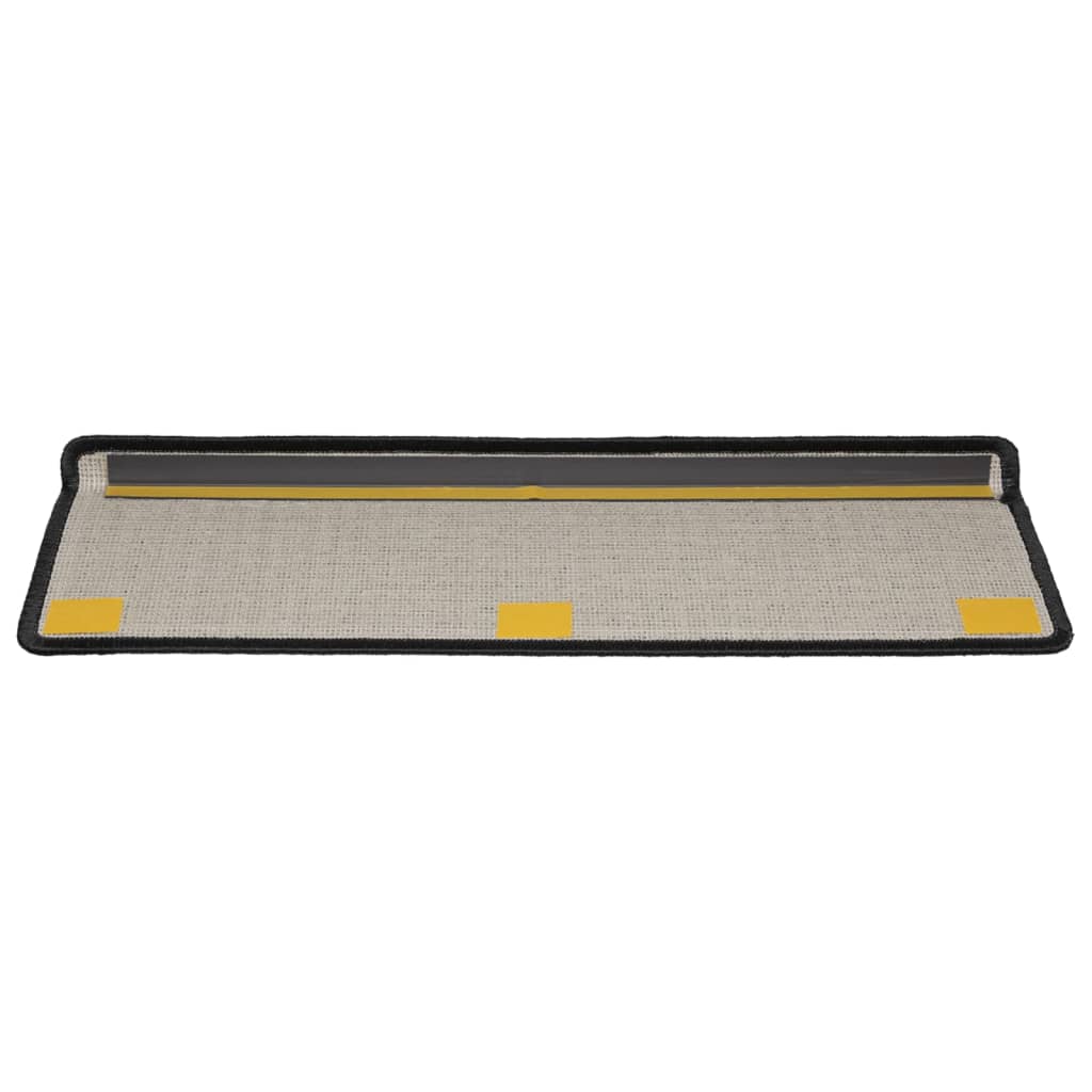 Stufenmatten 15 Stk. 65x21x4 cm Grau Rechteckiger Rand