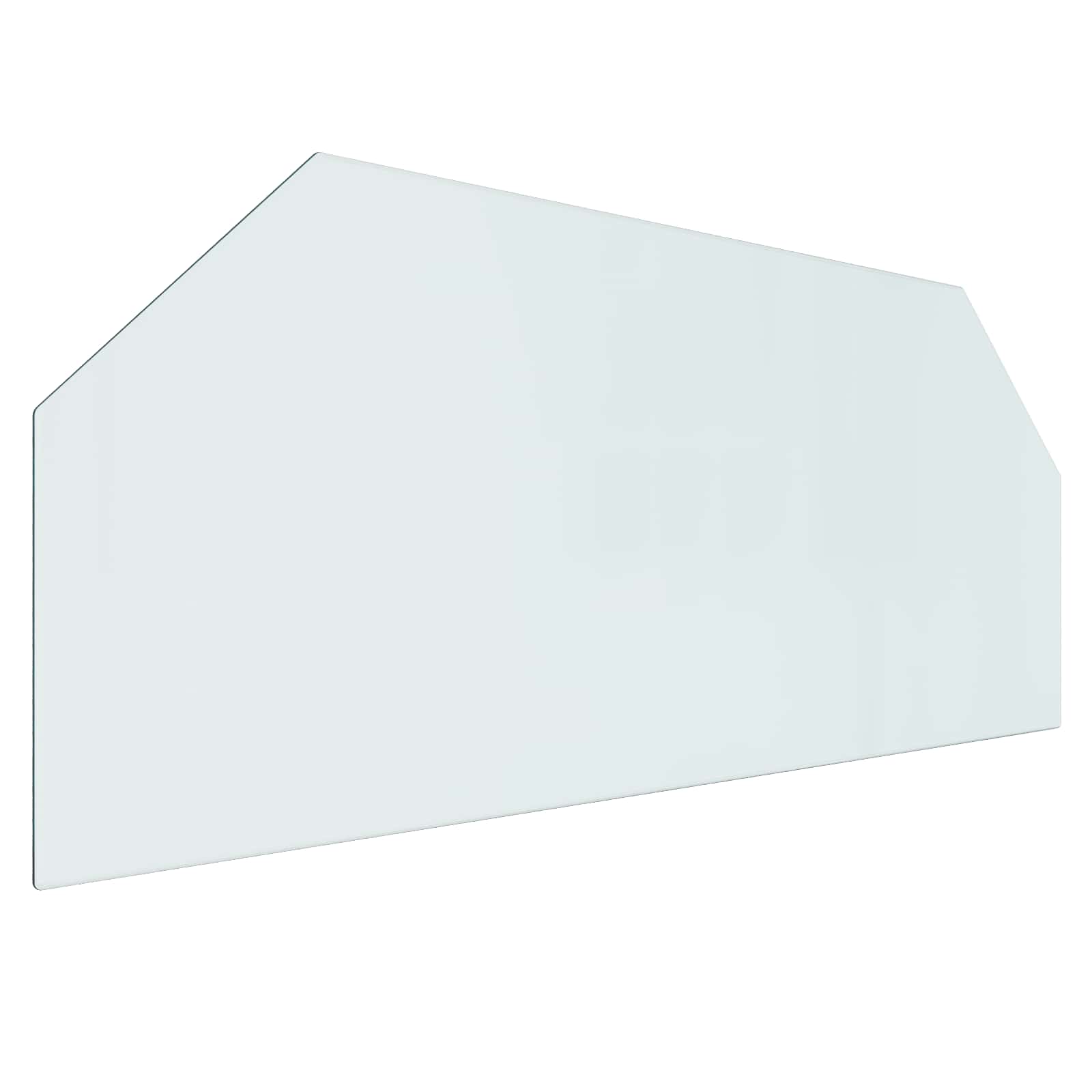 Feuerstelle Glasplatte Transparent 80 x 50 cm Glas