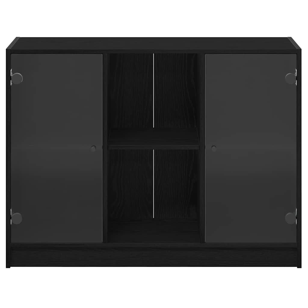 Bücherschrank mit Türen Weiß 204x37x75 cm Holzwerkstoff