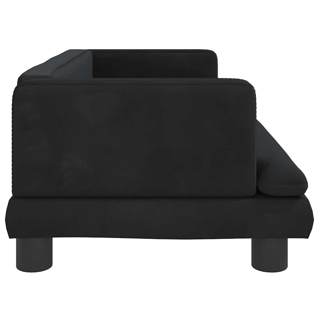 Hundebett Blau 80x45x30 cm Samt