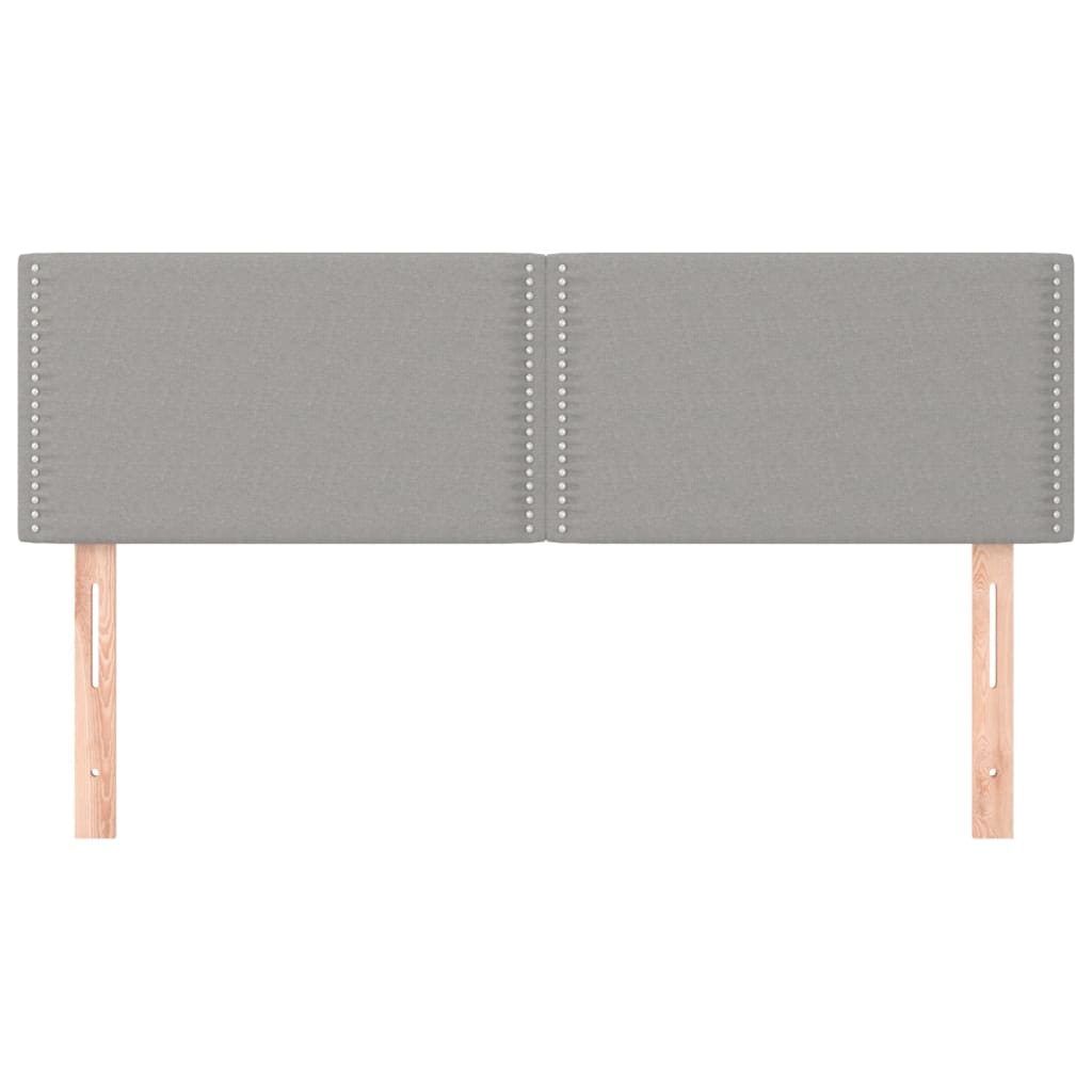 Kopfteil Dunkelgrau 80 x 5 x 118/128 cm Stoff