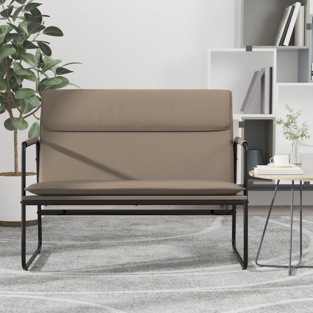 Sitzbank Grau 100x64x80 cm Kunstleder