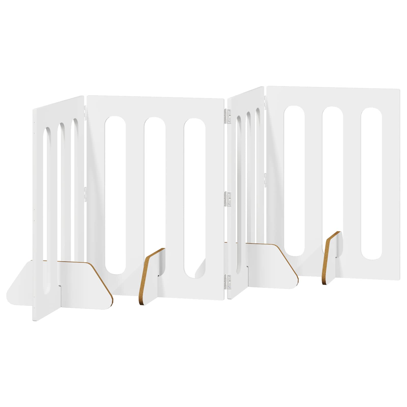 Faltbarer Haustierzaun 2 pcs Weiß 100,5 x 38 x 70 cm