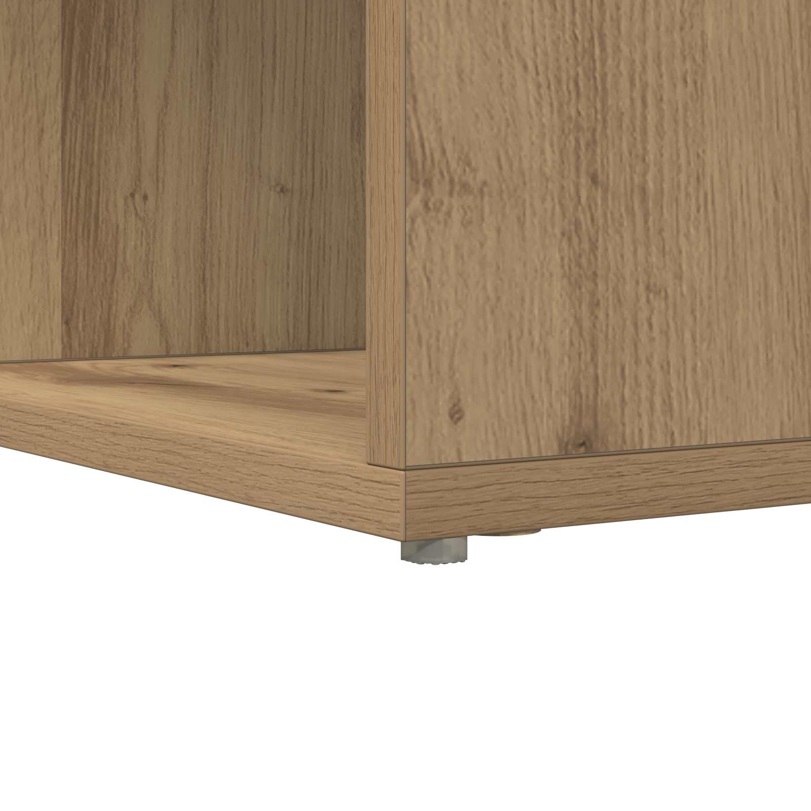 Eck-Schreibtisch Schwarz Eichen-Optik 101,5 x 149,5 x 149,5 cm