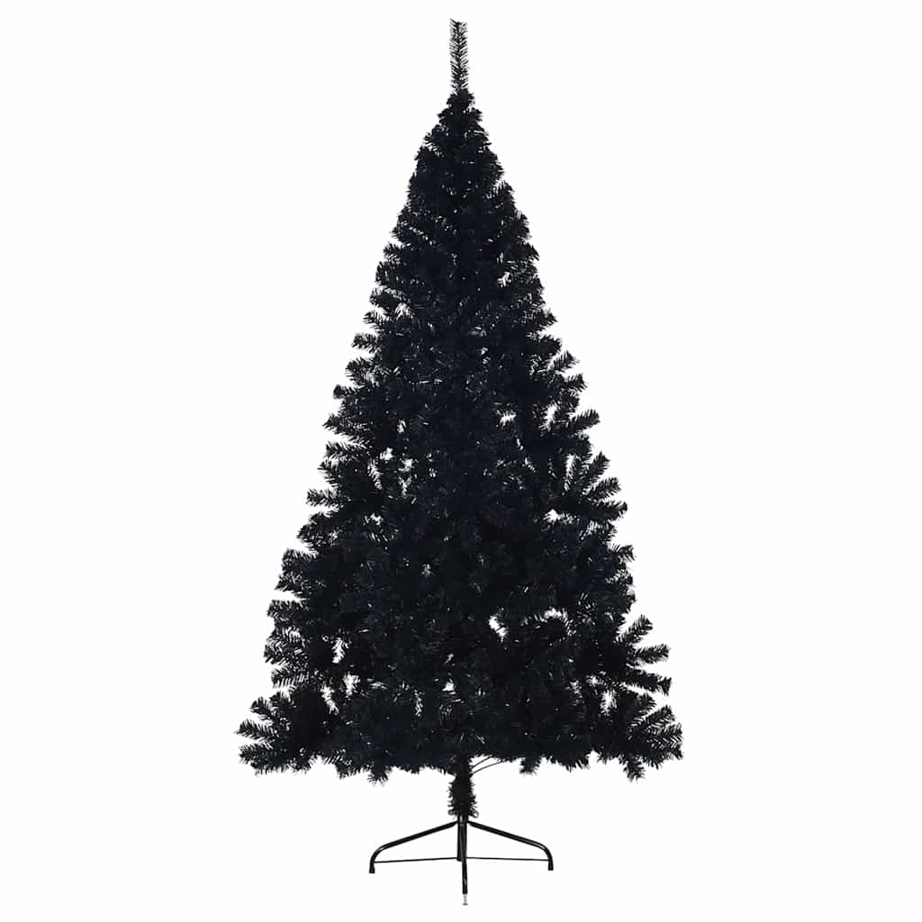 Künstlicher Halb-Weihnachtsbaum mit Ständer Grün 150 cm PVC