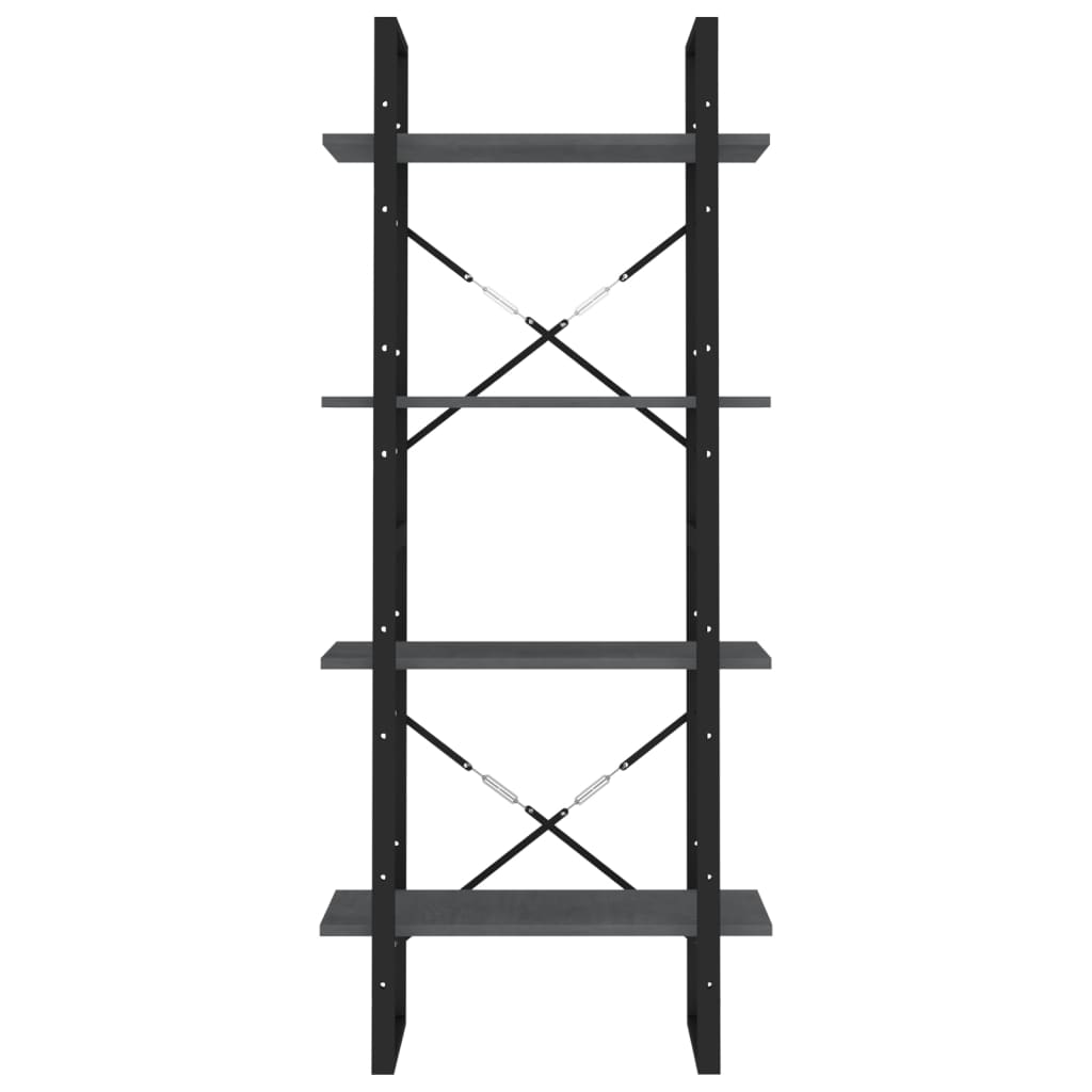 Bücherregal 2 Fächer Weiß 60x30x70 cm Holzwerkstoff