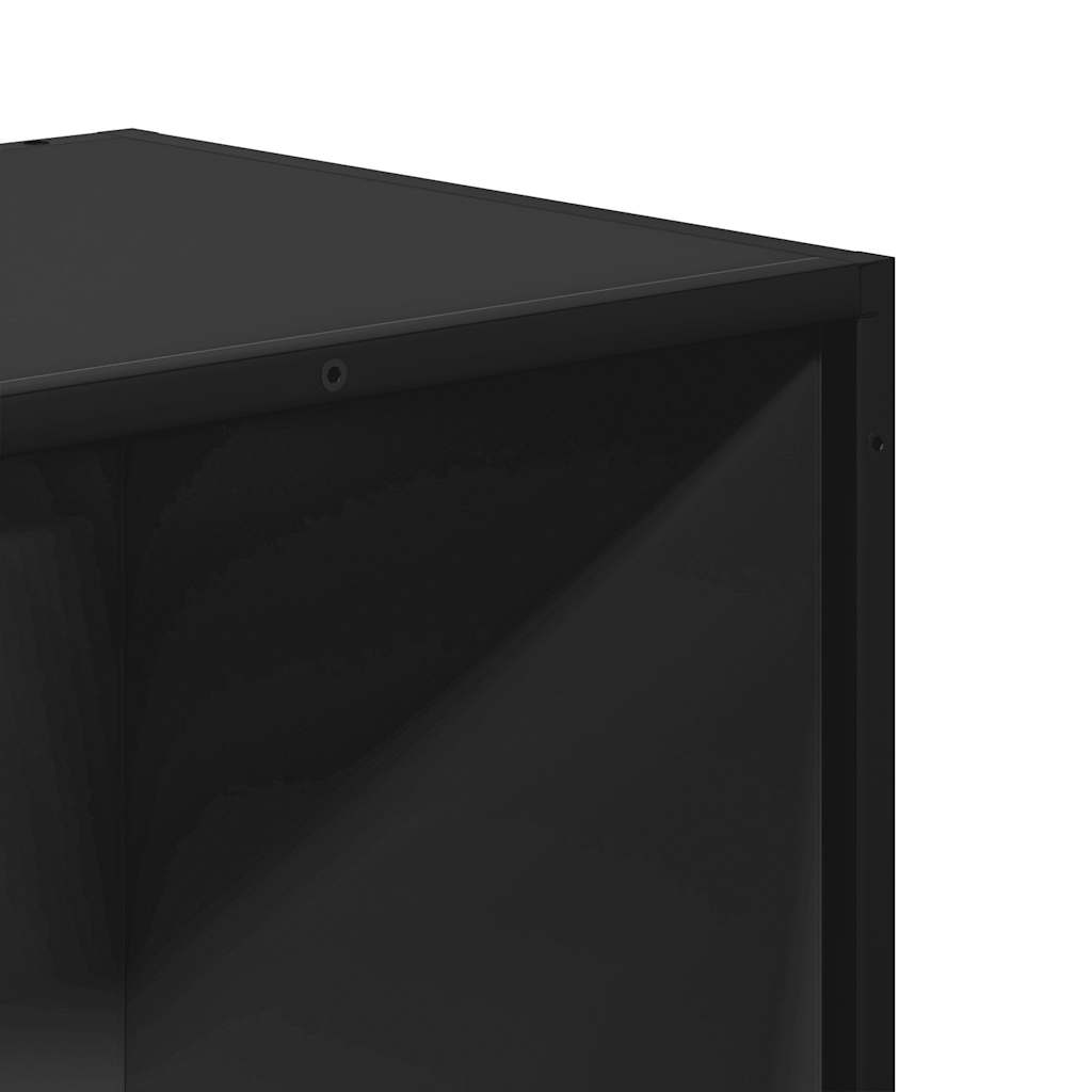 Bücherregal Schwarz 60x35x139 cm Holzwerkstoff