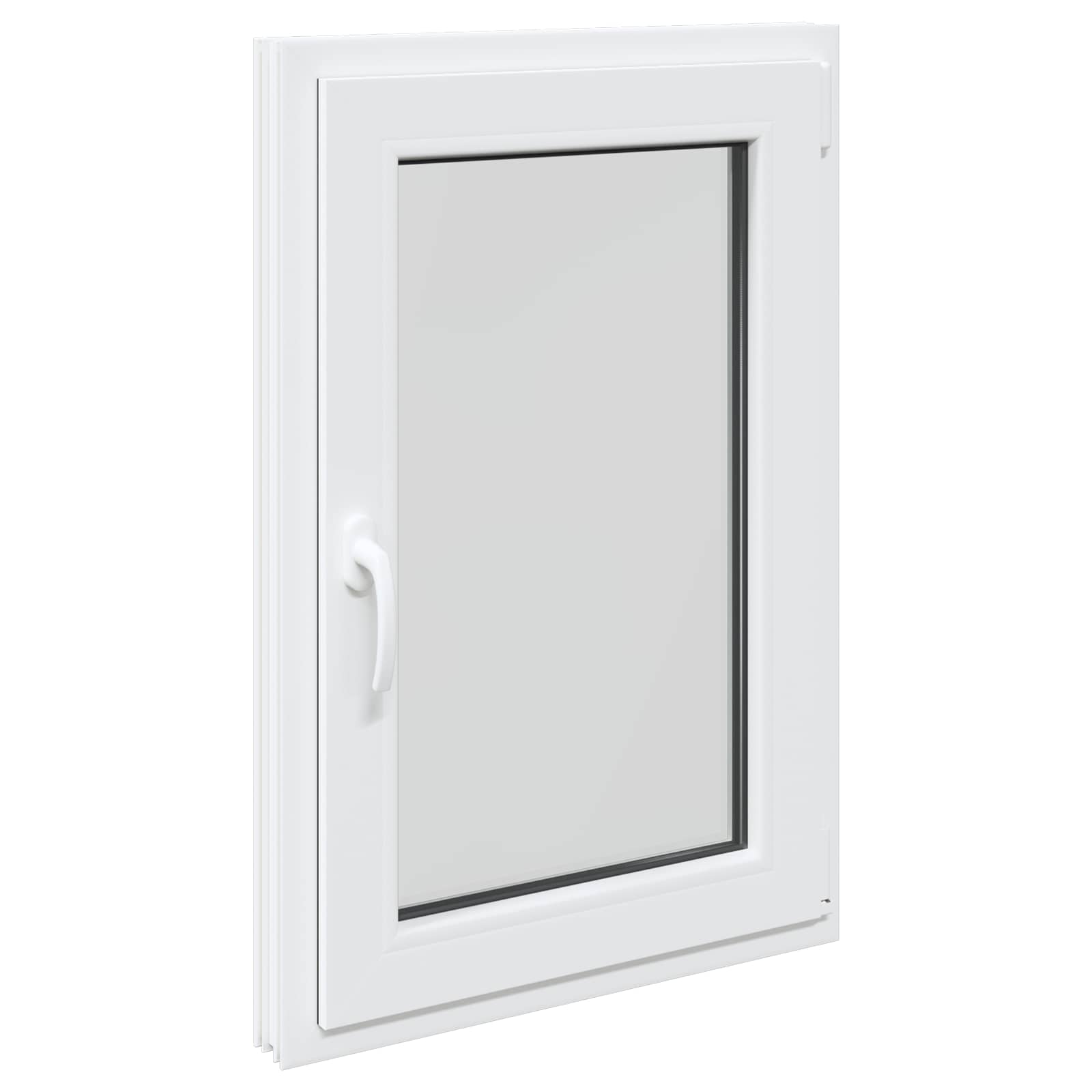 Kellerfenster RISOR 50 x 50 cm PVC und Glas Weiß