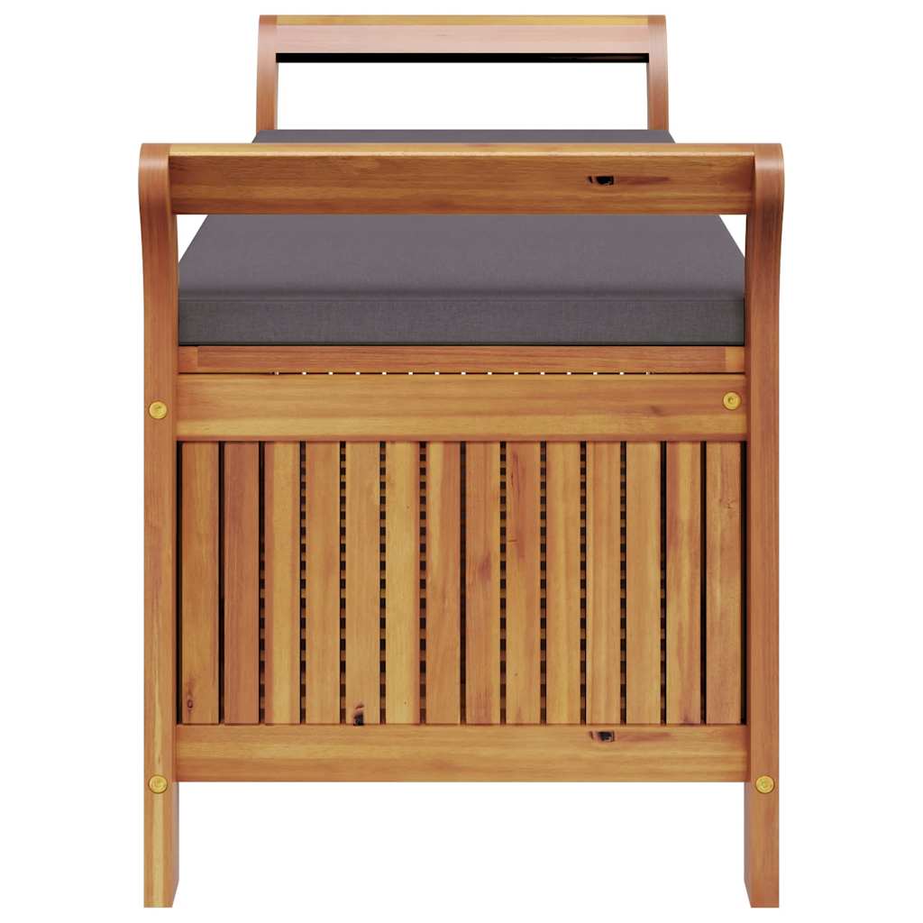 Garten-Truhenbank mit Kissen 91 cm Massivholz Akazie