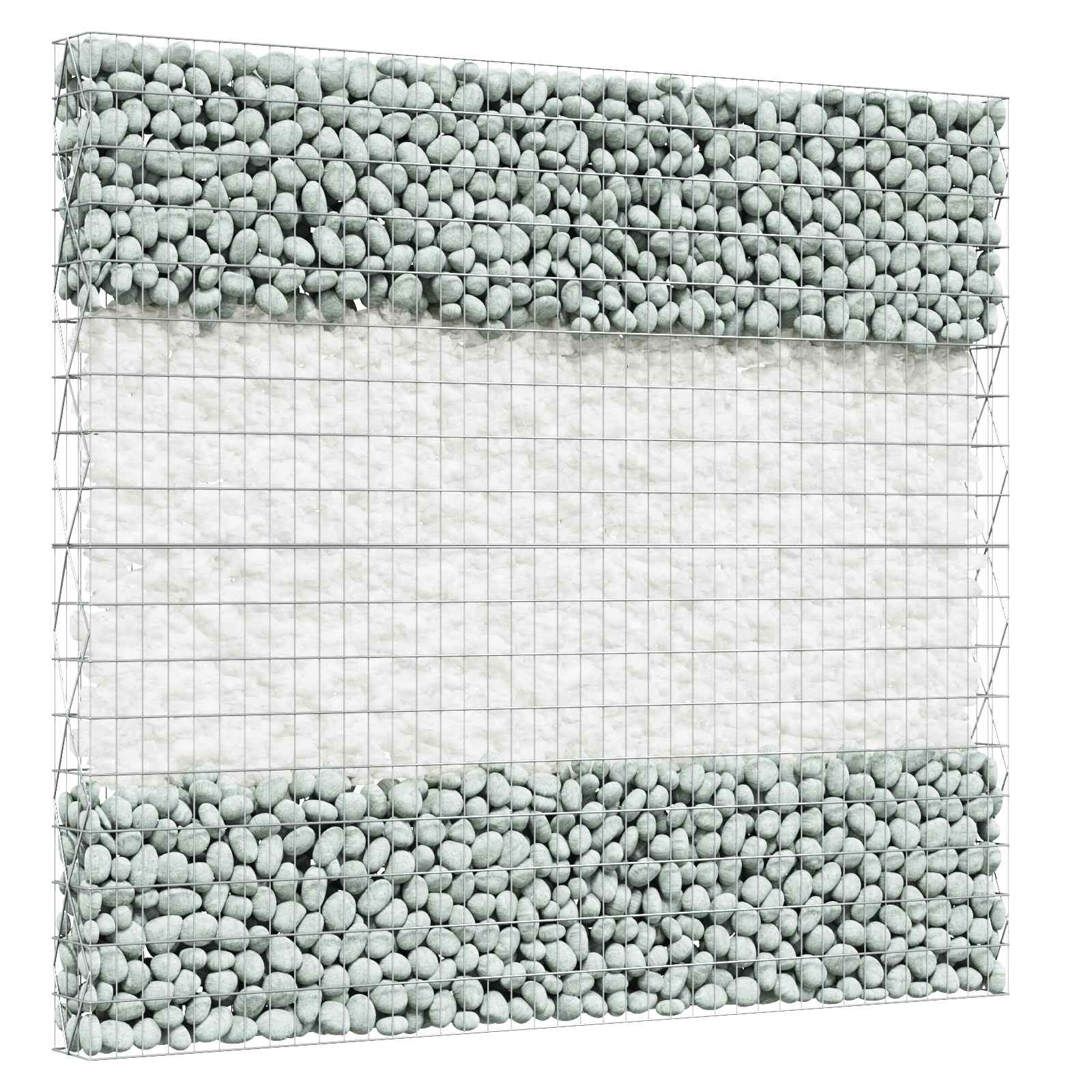 Gabionensteine aus Glas Grün 60-120 mm 25 kg