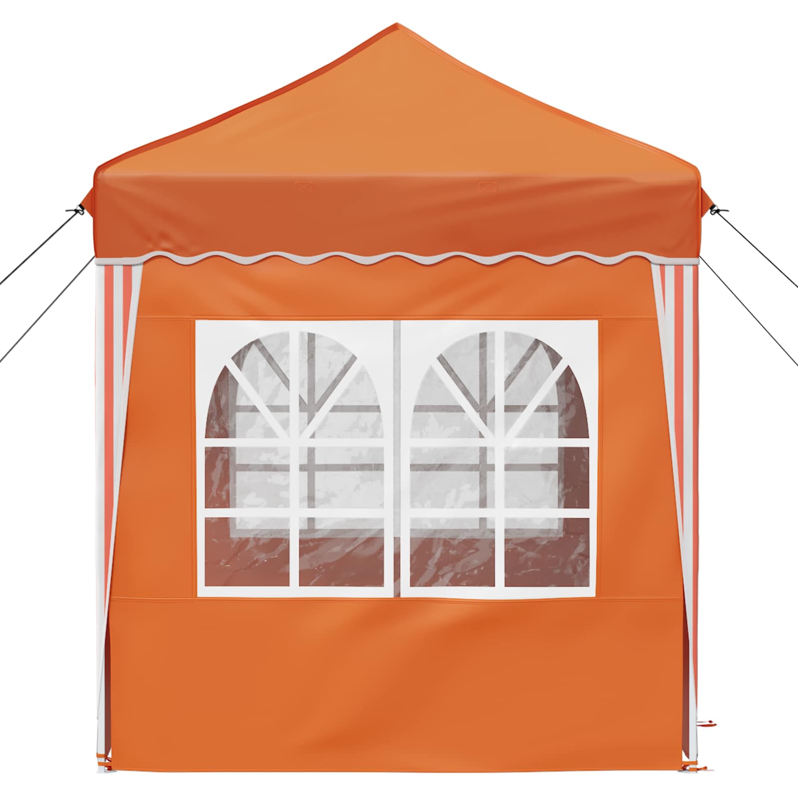 Pop-up Partyzelt 195 x 195 x 245 cm Creme Oxford-Stoff