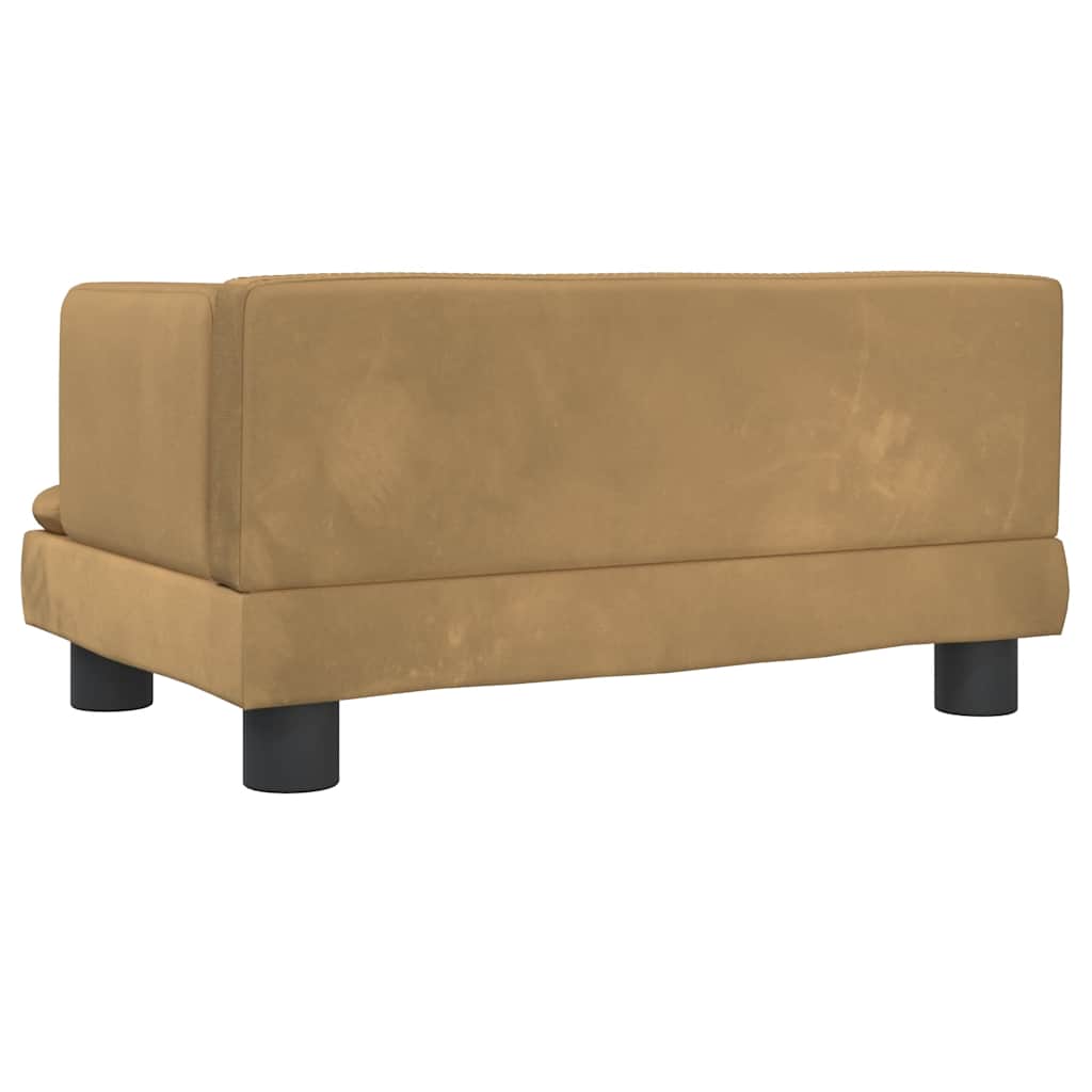 Hundebett Blau 80x45x30 cm Samt