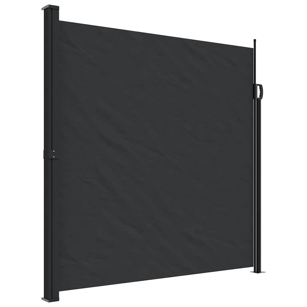 Seitenmarkise Ausziehbar Schwarz 100x300 cm