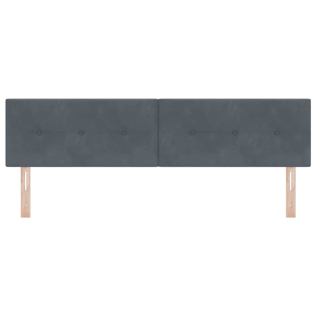 Kopfteil Hellgrau 80 cm Samt