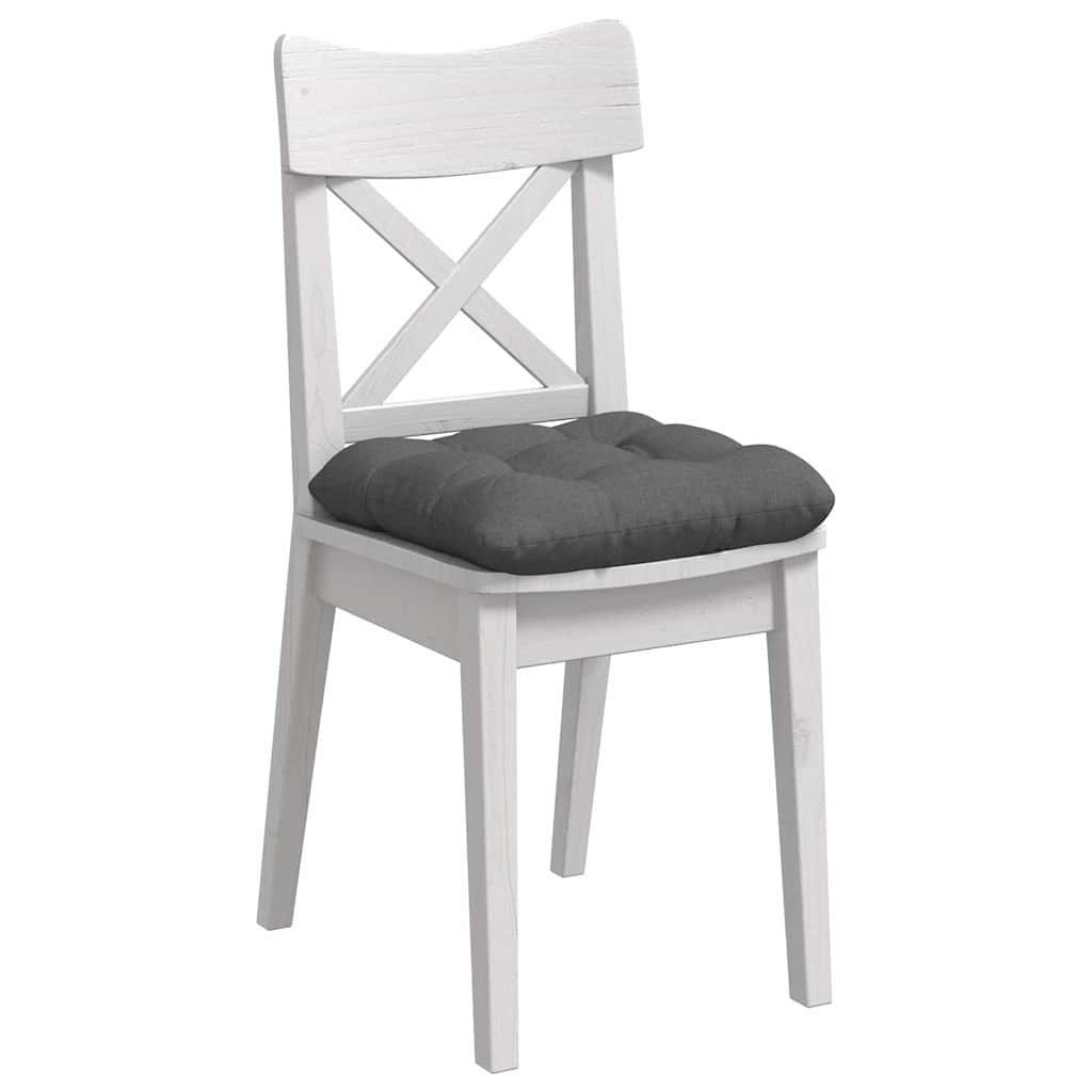 Sitzkissen 4 pcs Hellgrau 40 x 40 x 12 cm Stoff