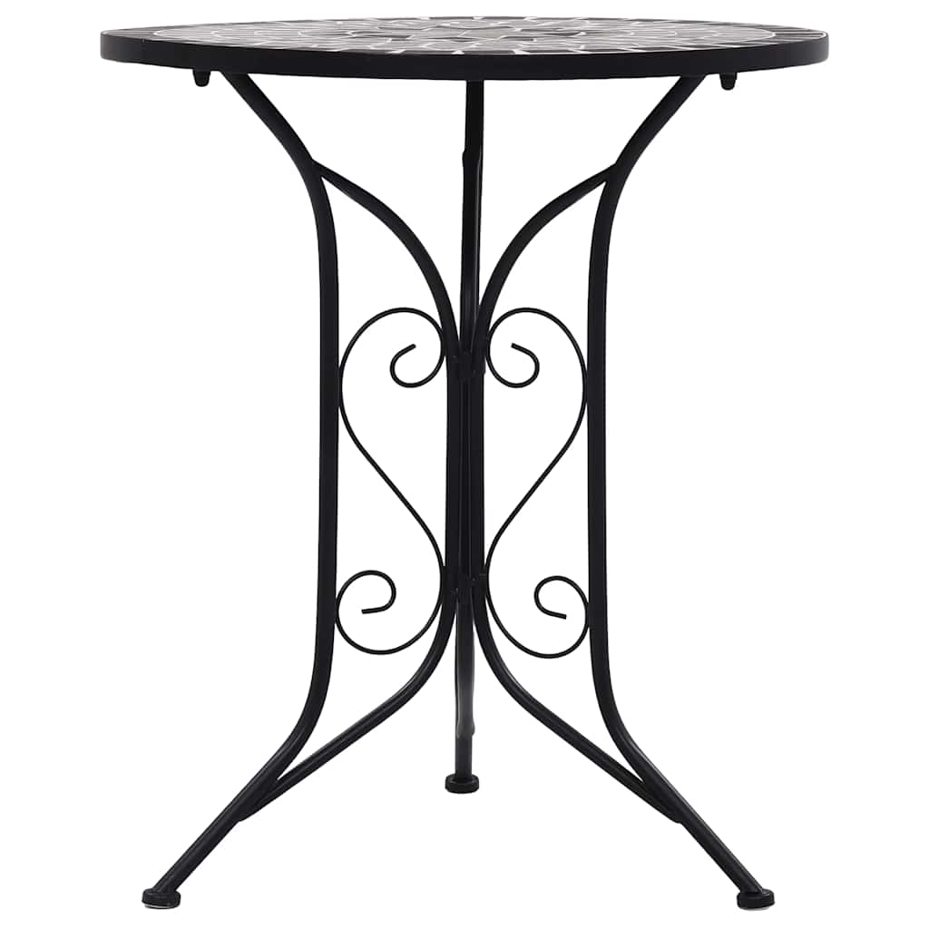 Bistrotisch Mosaik Keramik Braun 60 cm